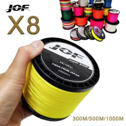 JOF 8 السواحل مقاومة للتآكل مضفر خيط صنارة الصيد PE سوبر قوية مكافحة لدغة خط ، اكسسوارات الصيد للمياه العذبة 3000 متر
