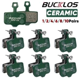 BUCKLOS السيراميك مكابح السيارات الهيدروليكية ل SRAM AVID ELIXIR 1/2/4/6/8/10 زوج وسادة الفرامل الجبلية مقاومة للاهتراء مكابح السيارات