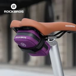 ROCKBROS حقيبة سرج دراجة صغيرة خفيفة الوزن صغيرة 0.35L حقيبة الدراجة حقائب اليد المحمولة الدراجات الذيل حقيبة عالمية لجميع الدراجات