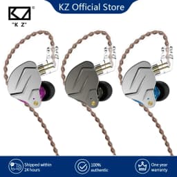 سماعات أذن معدنية KZ ZSN Pro 1BA + 1DD بتقنية هجينة HIFI Bass سماعات أذن داخل الأذن سماعات رياضية مزودة بخاصية إلغاء الضوضاء