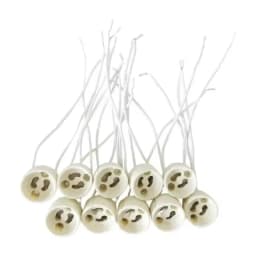 10-100 قطعة stück GU10 led-leuchten بيرن أساس الهالوجين المقبس led امب الرسن السيراميك Kierper draht anslut buchse