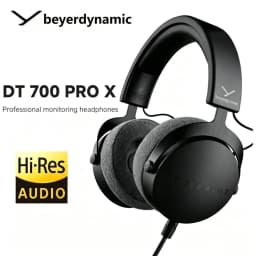 سماعات رأس Beyerdynamic DT 700 PRO X مغلقة الظهر، سماعات ستيريو عالية الدقة مع باس عميق، سماعات سلكية احترافية للمراقبة في الاستوديو والألعاب DT700