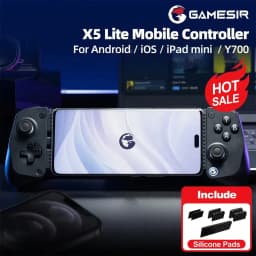 وحدة تحكم ألعاب محمولة GameSir X5 Lite للهواتف الذكية، متوافقة مع سلسلة آيفون 17 و16 و15 وآيباد ميني وY700 وأجهزة أندرويد اللوحية