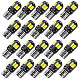10/20 قطعة W5W T10 LED لمبات Canbus 5730 8SMD 12 فولت 6000 كيلو 194 168 LED سيارة الداخلية خريطة أضواء قبة مصباح إيقاف السيارة مصباح إشارة السيارات