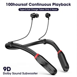 I35 سماعات بلوتوث 5.1 سماعات أذن رياضية مدمجة في هيئة التصنيع العسكري شريط حول ياقة الملابس سماعة أذن استريو سماعة لتشغيل