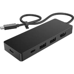 اتش بي تارفل هب جي 3 محطة متعددة المنافذ، سي-يو اس بي، 5 2 منافذX USB-A/2X USB-C/HDMI، اسود