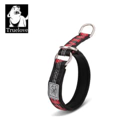 طوق TRUELOVE P Chain للحيوانات الأليفة عاكس للضوء من النايلون، أفضل طوق تدريب نصف ضاغط مبطن بالنيوبرين، خفيف الوزن وقابل للغسل، رياضي YC1852