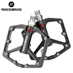 ROCKBROS الدراجات الجبلية خفيفة دواسة دراجة دراجة مختومة دو تحمل الدواسات سبائك الألومنيوم CRMO عدم الانزلاق المربط جزء الدراجة الدواسات