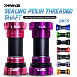TANKE-BB68 BB92-73mm، محول الأقواس السفلية، نوع المحور الأوسط لكرنك الدراجة، المحور المركزي لدراجة الطريق MTB، 1.37/24 مم، Peilin مختوم