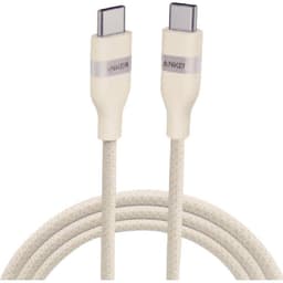 انكر من USB-C الى USB-C سلك شحن ونقل بيانات، 1.83 متر، 6 أقدام، ابيض
