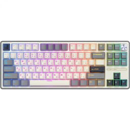 آر كيه رويال كلادج 75% TKL برو RGB مع مفاتيح شيري لوحة مفاتيح للالعاب، سلكي، (متوافق مع الكمبيوتر المحمول والمكتبي وكمبيوتر الالعاب المكتبي (ويندوز، رمادي