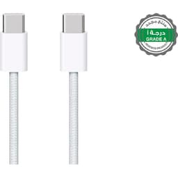 منتج مجدد درجة أ ابل ووفن، من USB-C الى USB-C، سلك شحن ونقل بيانات، 1.00 قدم 3.28) متر)، ابيض