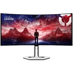 لينوفو 34WD-ليجن برو 10 34 بوصة، شاشة ألعاب، بوضوح عالي WQHD، ليد، 240 Hz، 0.03 مللي ثانية (جي تي جي)، 5 واطxسماعة مزدوجة مدمجة 2، لون غراب أسود