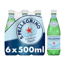 سان بيليجرينو مياه معدنية طبيعية فوارة 6 × 500 مل