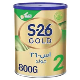 إس 26 جولد حليب أطفال رقم 2 - 800 جم