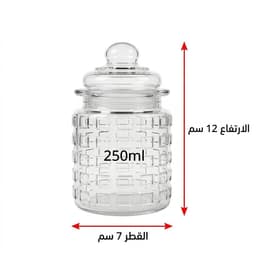 طقم برطمان زجاج بغطاء – 3 حبات × 250 مل