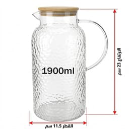 جاك زجاج بغطاء خشبي – 1900 مل