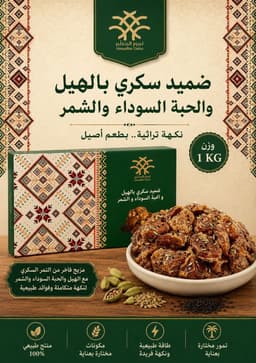 ضميد سكري بالهيل والشمر والحبة السوداء (1كجم)