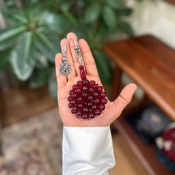 مسباح زعفراني عنابي