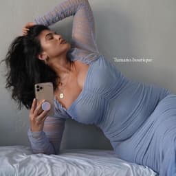 فستان بلمعة طويل- تسليم فوري