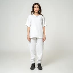تيشيرت لينن أبيض | White linen T-shirt