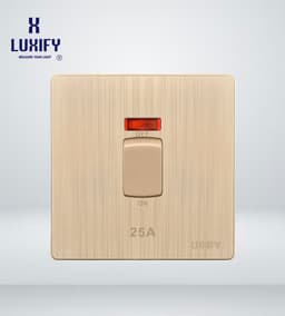 مفتاح سخان ٢٠ امبير LUXIFY ذهبي