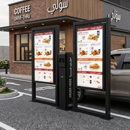 شاشة درايف ثرو مع نضام التحكم السحابي 55 بوصة سامسونق خارجي