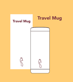 Travel Mug - مق بيكوك ابيض