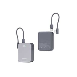 بطارية متنقلة بسعة 10000mah بقوة 22.5W مع مخرجين USB-C ومخرج USB-A من NOXO - رمادي
