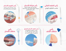 رؤوس خيط الاسنان h2o و ملحقاتها