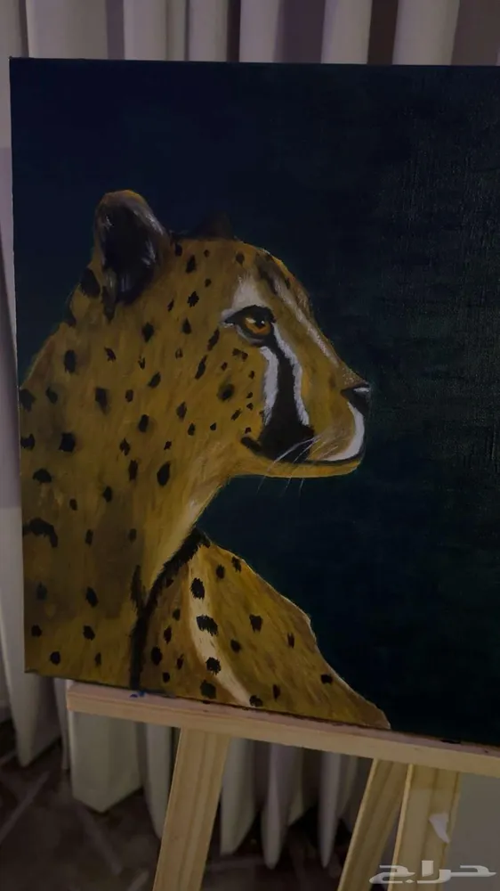 لوحة فهد جاكوار رسم يدوي — صورة 3