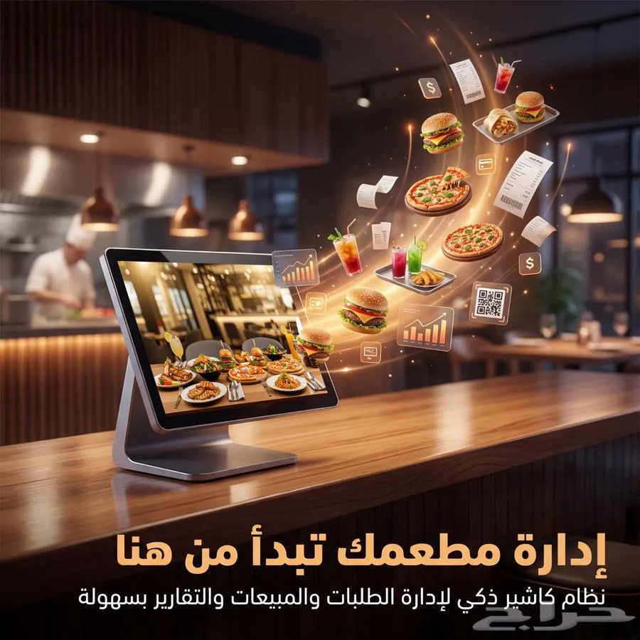جهاز كاشير مطعم ومطبخ