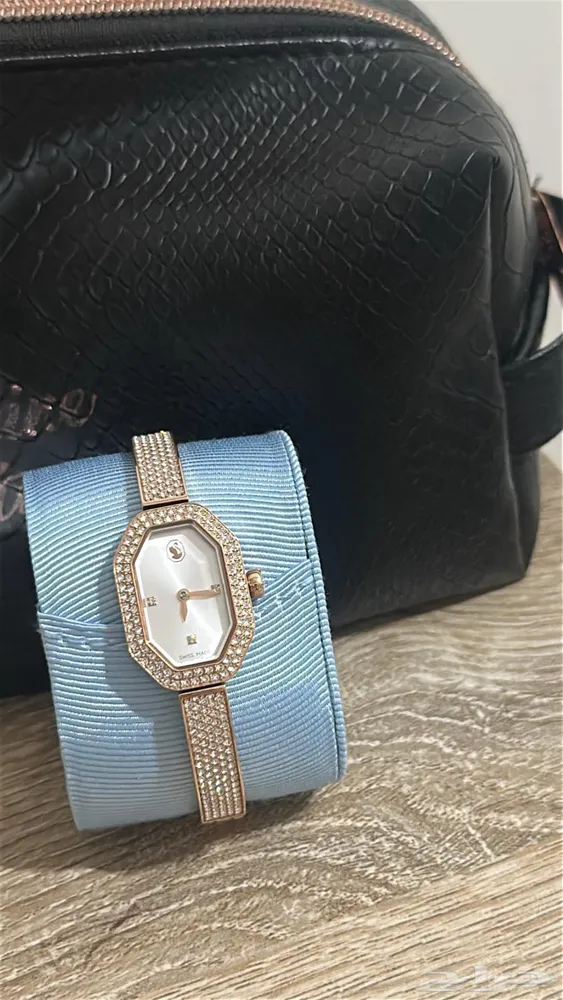 ساعة Swarovski Dextera أصلية   سويسرية   نظيفة جدًا — صورة 4