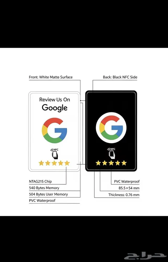 بطاقة nfc لتقييم قوقل ماب — صورة 1