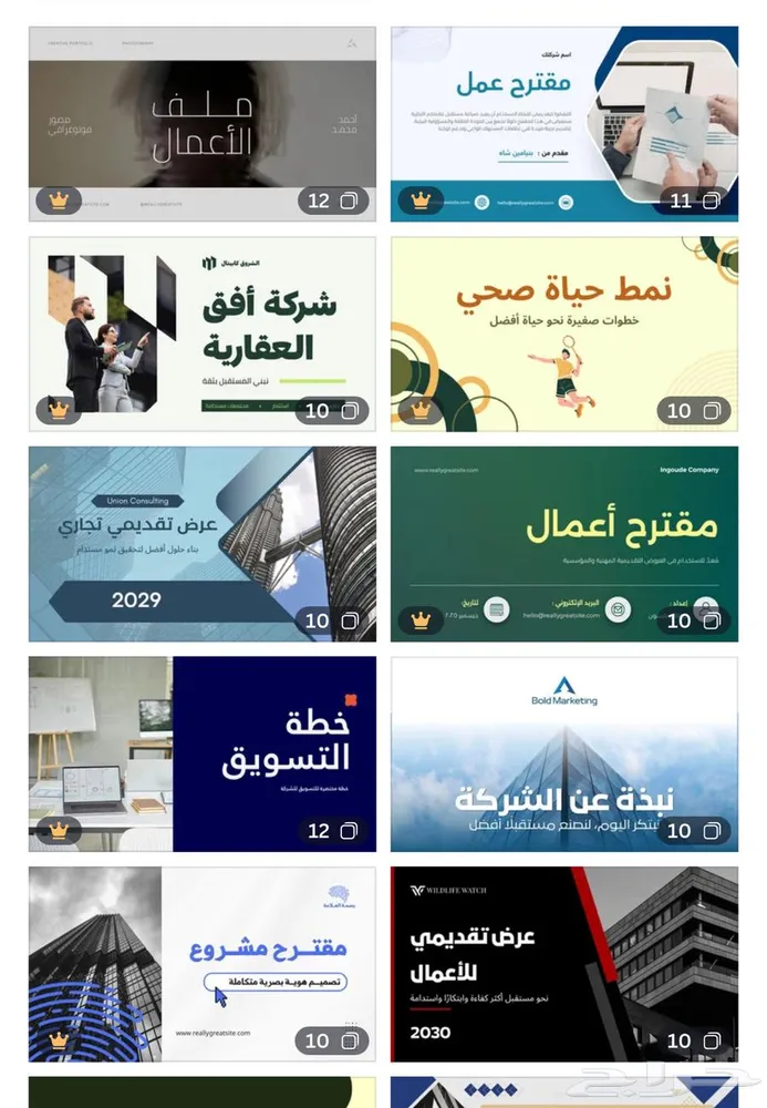 عرض تقديمي مشاريع — صورة 2
