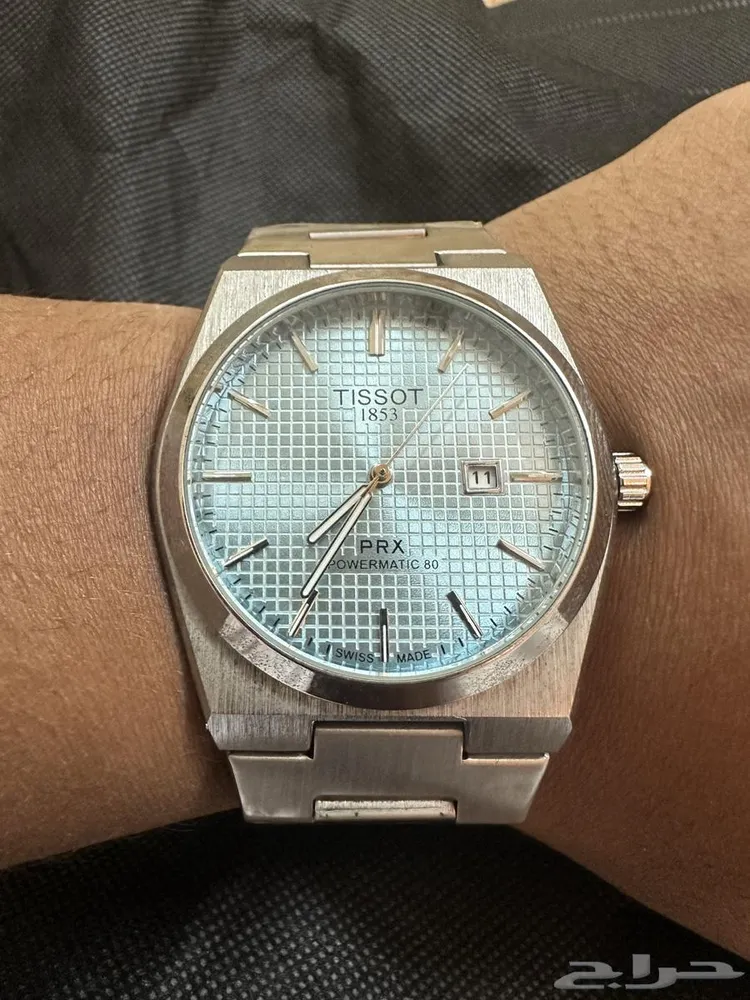 ساعة TISSOT كل شي موجود بالصور القفل سحاب لون المينا فيروزي — صورة 4