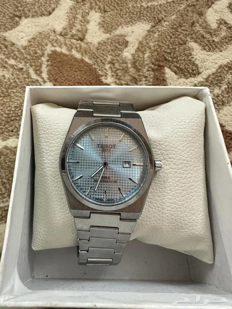 ساعة TISSOT كل شي موجود بالصور القفل سحاب لون المينا فيروزي — صورة 2