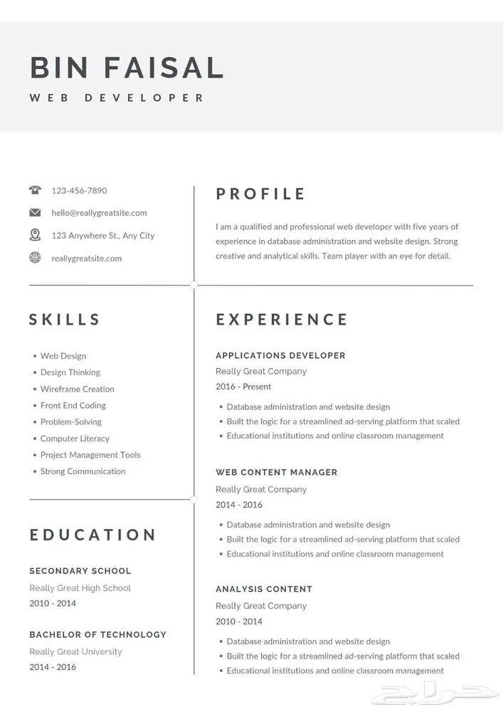 تصميم سيره ذاتيه cv — صورة 4