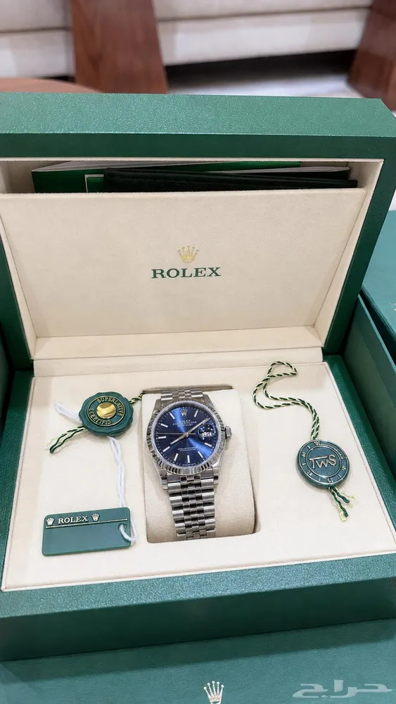 ساعة رولكس ديت جست 36mm ازرق ROLEX DATEJUST — صورة 2