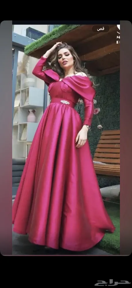 فستان مقاس لارج من مصممه فالكويت.