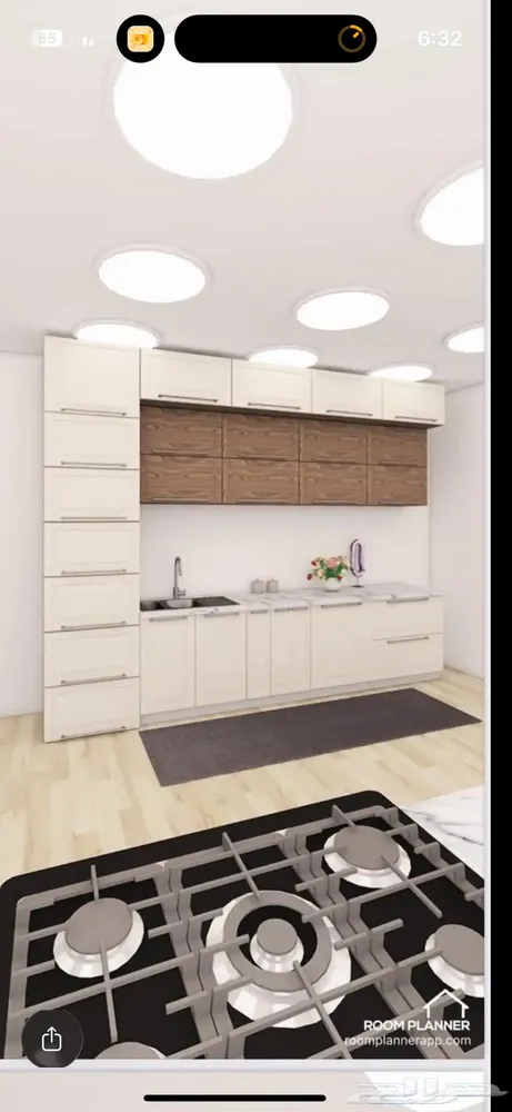 صمّم مطبخك 3D قبل التنفيذ   تصميم حسب مقاساتك — صورة 3