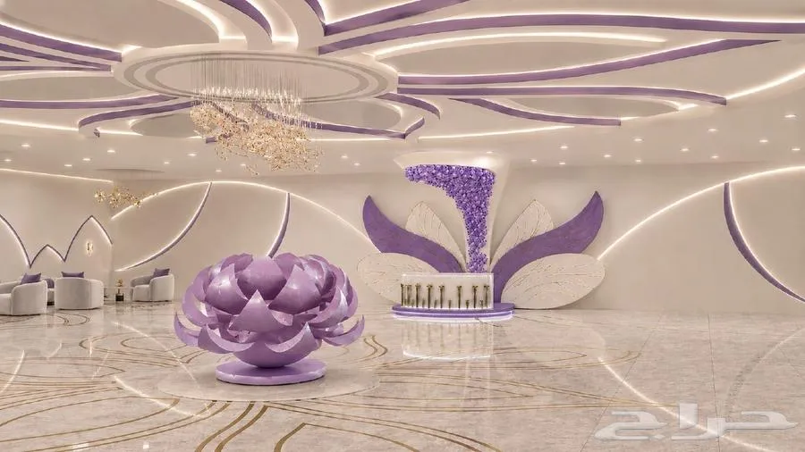 تصميم داخلي 3D صالة افراح نسائية — صورة 4