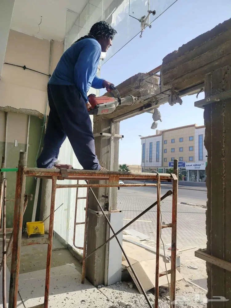 هدم وتكسير جدران ودريش مع قص بالصاروخ — صورة 3