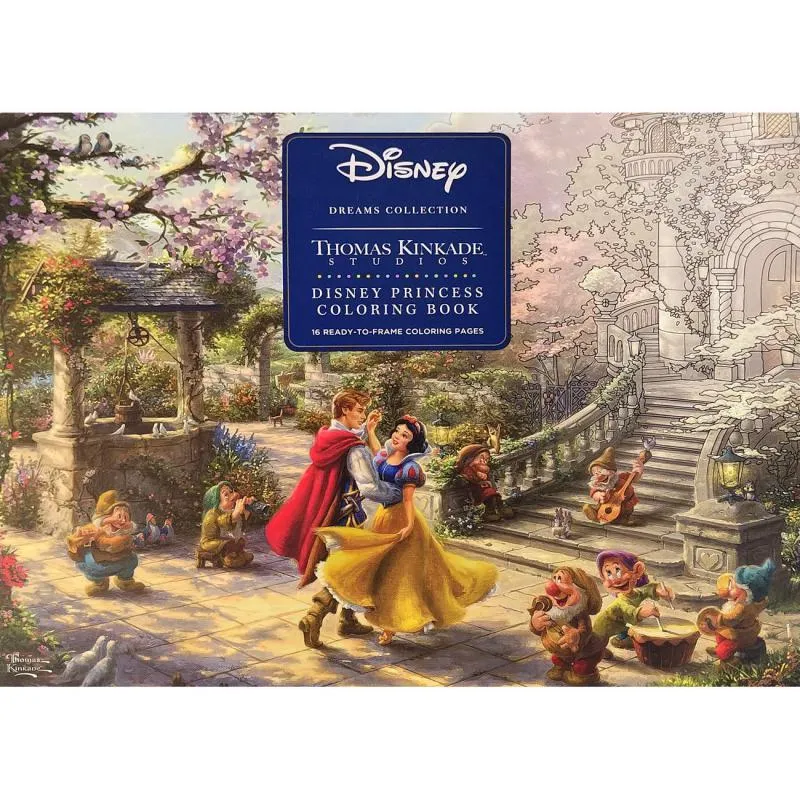 Disney Dream Collection: Disney Princess Coloring Book (Thomas Kinkade Studios) - 16 Ready-to-Frame Coloring Pages — صورة 1