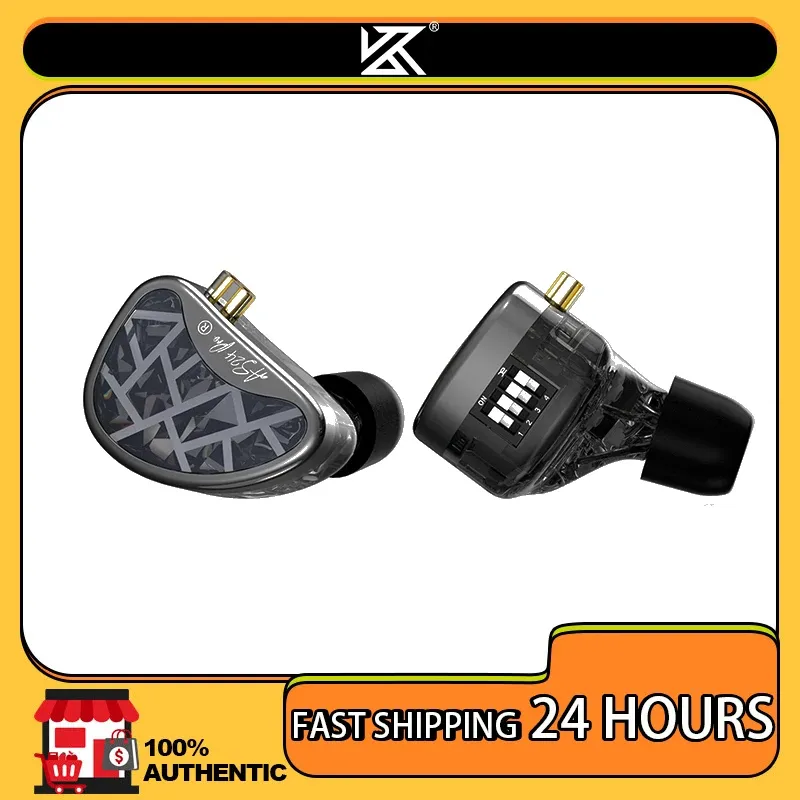 KZ AS24 PRO 24 BA Units HIFI سماعات محرك المحرك المتوازن المحدث القابل للضبط في سماعات الألعاب السلكية الأذن — صورة 1