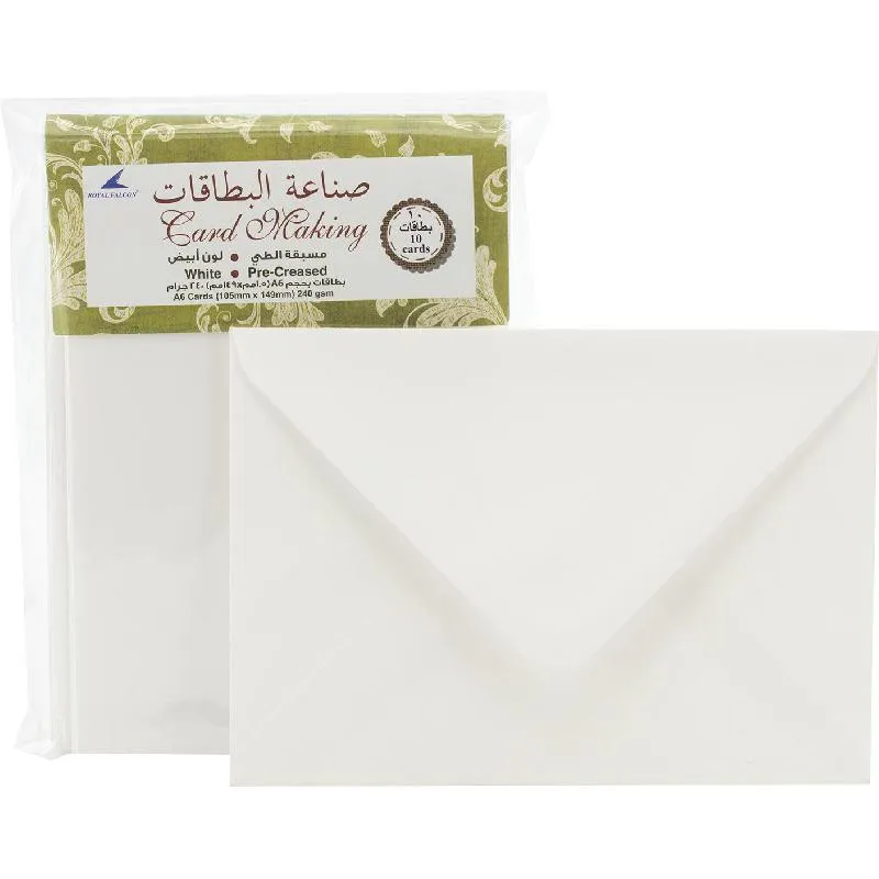 رويال فالكون مجموعة بطاقات، ابيض،