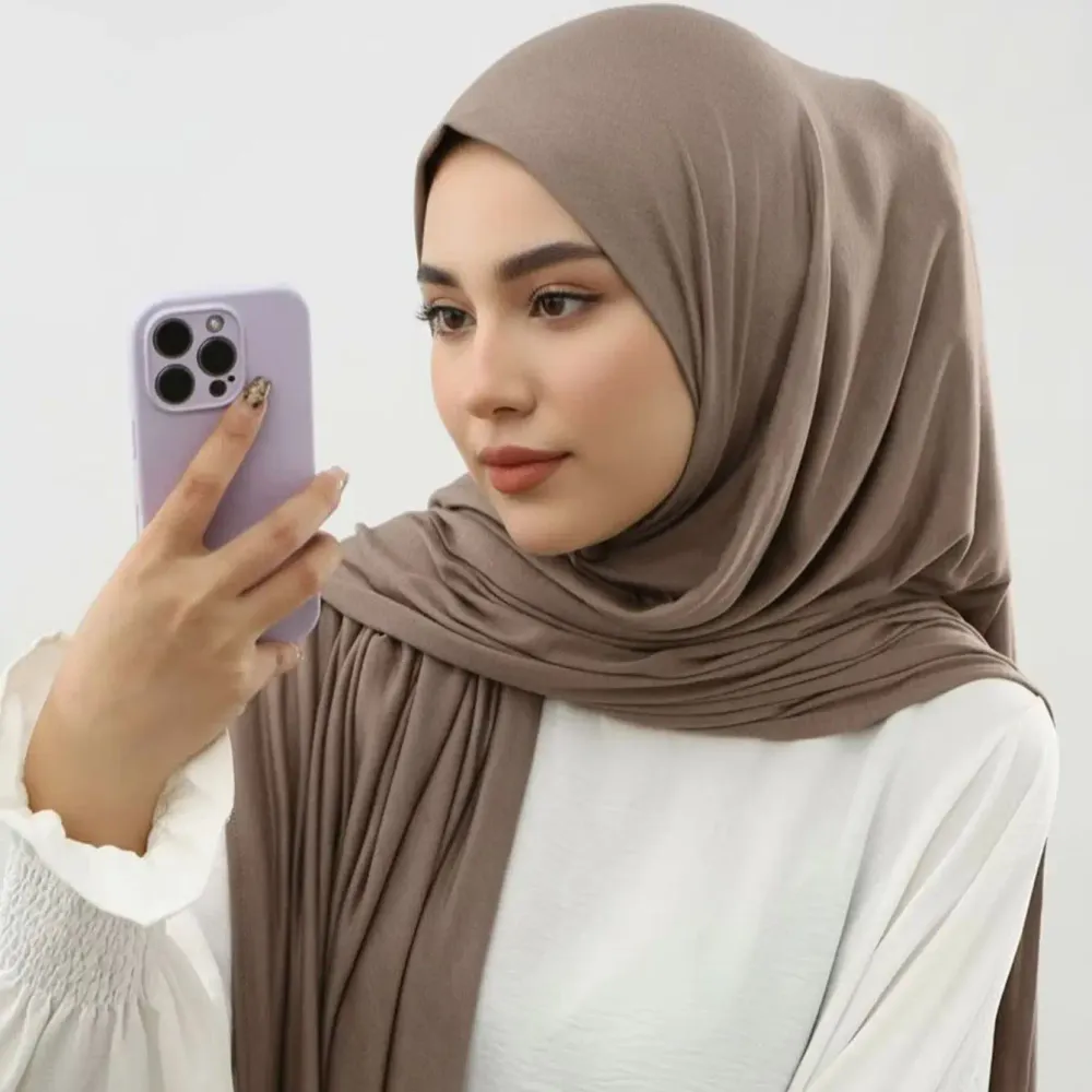 145*145 سنتيمتر حجم كبير جيرسي مشروط وشاح مربع بسط مسلم لحظة الحجاب طبقة خيمار عيد المرأة الإسلامية الصلاة الحجاب — صورة 1