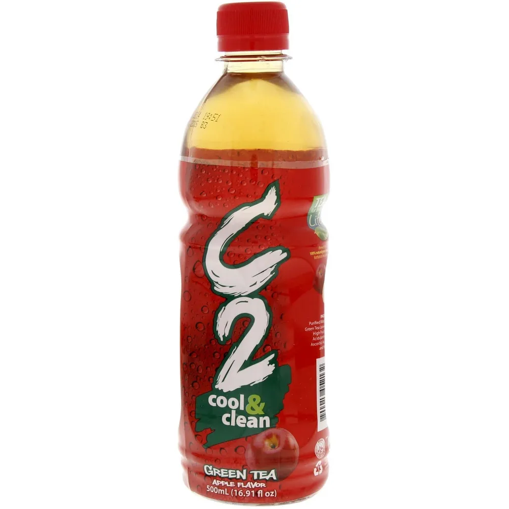 سي 2 شاي أخضر بالتفاح 455 مل