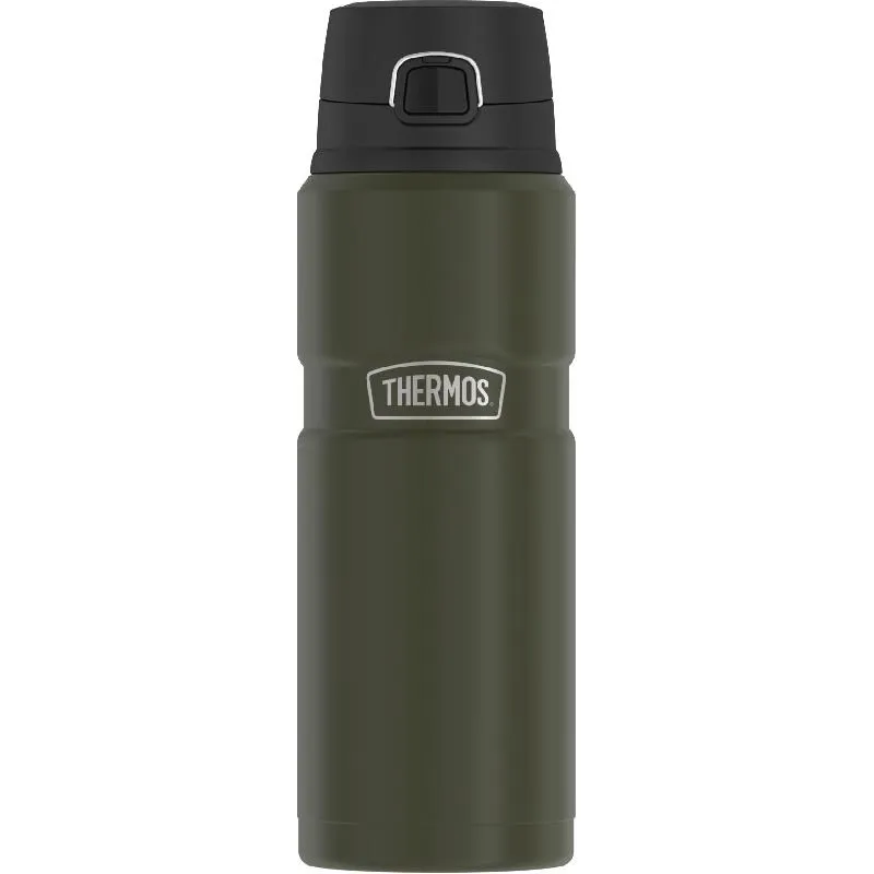 ثيرموس ستينلس كينغ قارورة ماء، بارد/ساخن، 710.00 ml ( 1.25 pt )، أخضر جيشي