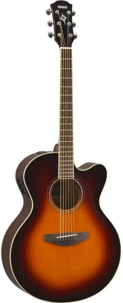 ياماها جيتار صوتي كهربائي مبتدىء, لليد اليمنى,6 Strings, للبالغين, بني